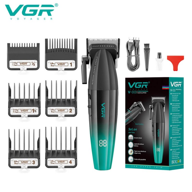Επαγγελματική Κουρευτική Μηχανή 9000RPM VGR V-003