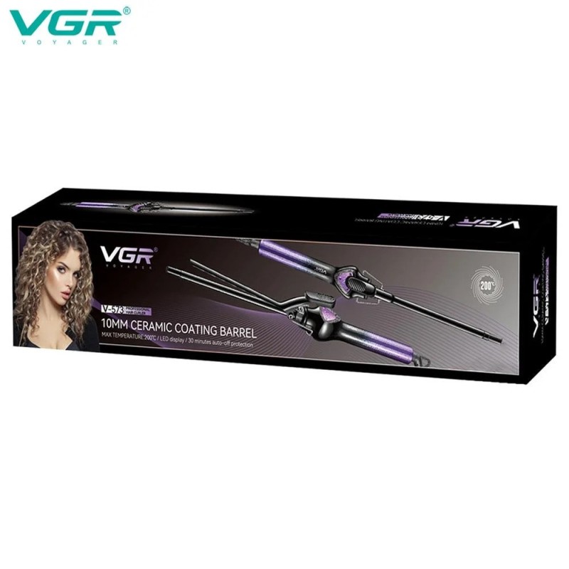 Μασιά για Ψιλές Μπούκλες 10mm VGR V-573 Ceramic 32Watt Μασιά για Ψιλές Μπούκλες 10mm VGR V-573 Ceramic 32Watt