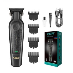 Επαναφορτιζόμενη Κουρευτική Μηχανή VGR V-995 Black