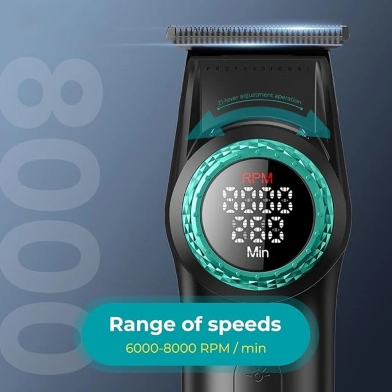 Πανίσχυρη Επαγγελματική Επαναφορτιζόμενη Κουρευτική Μηχανή 6000-8000RPM VGR V-977 Πανίσχυρη Επαγγελματική Επαναφορτιζόμενη Κουρευτική Μηχανή 6000-8000RPM VGR V-977