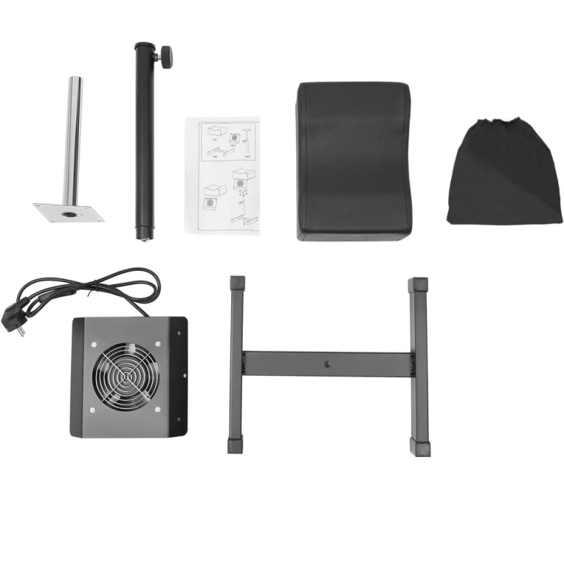 Υποπόδιο Για Πεντικιούρ με απορροφητήρα συλλογής σκόνης Μαύρο Υποπόδιο Για Πεντικιούρ με απορροφητήρα συλλογής σκόνης Μαύρο