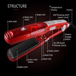 Ισιωτική πρέσα μαλλιών με ατμό Kemei KM-3011 Ισιωτική πρέσα μαλλιών με ατμό Kemei KM-3011