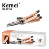 Kemei Ψαλίδι Μαλλιών για Κυματιστά Μαλλιά 90W Black Gold KM-1010A