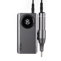 Επαναφορτιζόμενος φορητός τροχός νυχιών 35.000rpm Γκρι