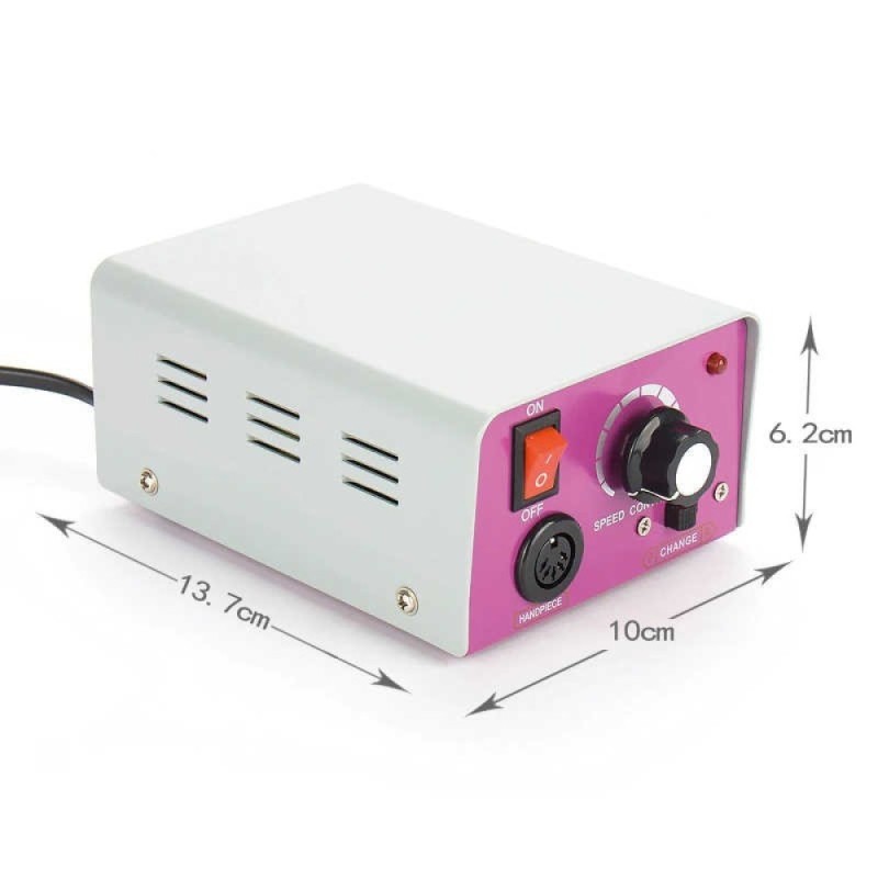 Ηλεκτρικός Τροχός Νυχιών Manicure Pedicure Lina MM-25000 12 Watt 30000 Rpm Γκρι