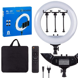 RL-21 Ring Light 56cm 22'' 2700 - 6500K με Τρίποδο Δαπέδου και Βάση για Κινητό