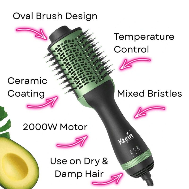 Ηλεκτρική Βούρτσα-Πιστολάκι μαλλιών 4 in 1 2000W Avocado 3D Power Ηλεκτρική Βούρτσα-Πιστολάκι μαλλιών 4 in 1 2000W Avocado 3D Power