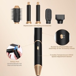 Ηλεκτρική Βούρτσα Μαλλιών 6in1 Hot Air Styler 1000Watt
