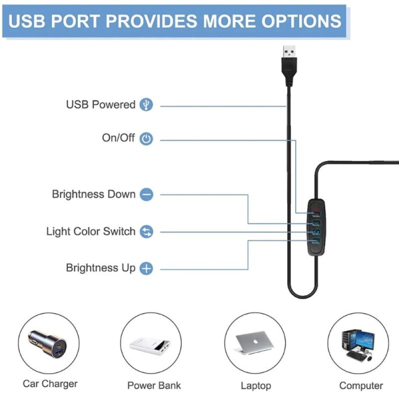 Φωτιστικό Γραφείου LED με Σπαστό Βραχίονα και Σφικτήρα Γραφείου 12 Watt Μαύρο