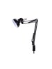 Φωτιστικό Γραφείου με Σπαστό Βραχίονα και Σφικτήρα-Κλιπ Μαύρο