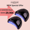 ΠΡΟΣΦΟΡΑ 2 Επαγγελματικες Λάμπες Νυχιών SUNONE Black 48 watt 30 led Προσφορά 2 Τεμάχια