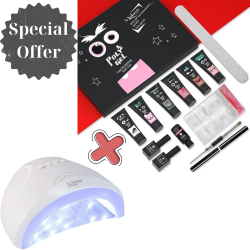 ΠΡΟΣΦΟΡΑ Σετ Polygel Nail Kit Fast Building MOBRAY και Λάμπα Πολυμερισμού SUNONE 