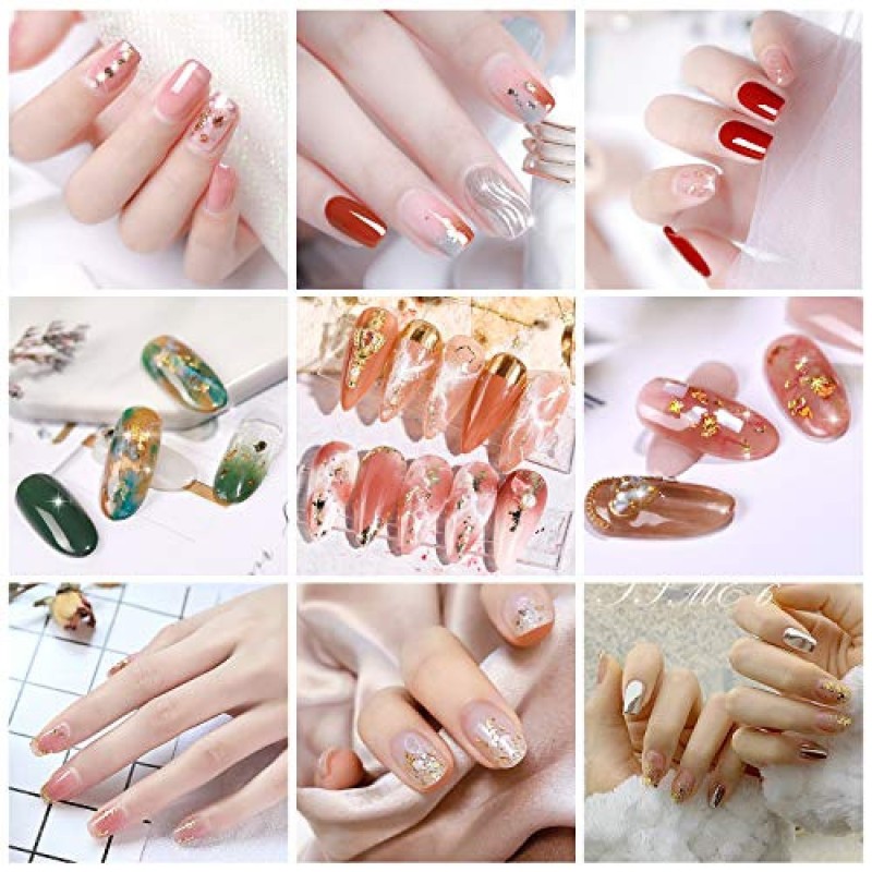 Σετ Αλουμινόφυλλα Nail Art Foil Για Διακόσμηση Νυχιών Σετ Τριών Τεμαχίων Χρυσό Ασημί Ροζ Χρυσό 3x3gr