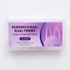 Sandwich Nail Dual Forms Almond 240pcs