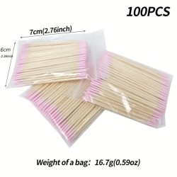 Ξυλάκια νυχιών Cotton Sticks διπλής Οψης 100 τμχ