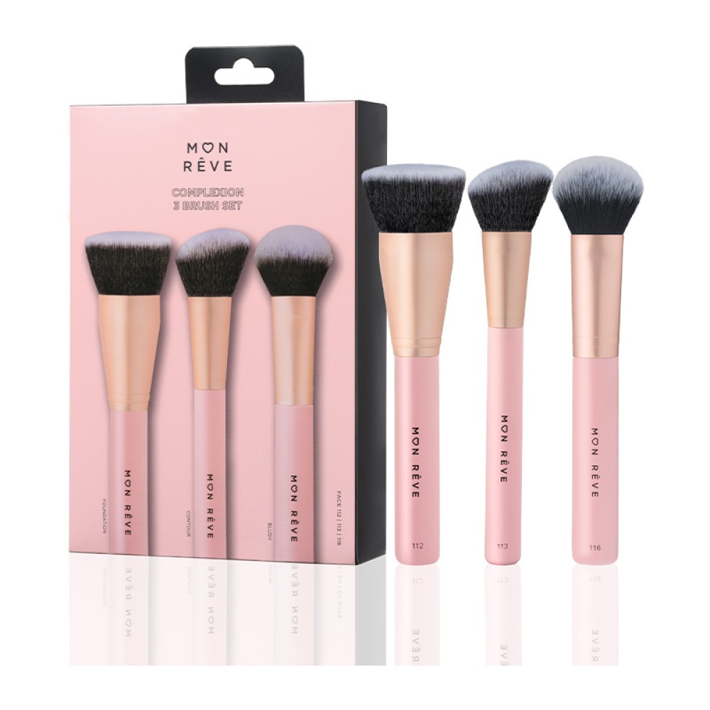 Complexion 3 Brush Set MON REVE-madDAME