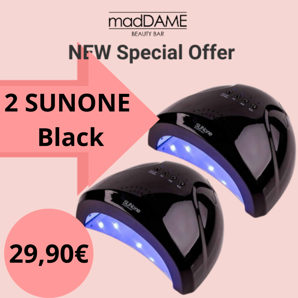 ΠΡΟΣΦΟΡΑ 2 Επαγγελματικά Φουρνακια Νυχιών SUNONE Black 48 watt 30 led Προσφορά 2 Τεμάχια-madDAME